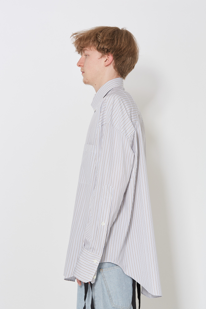 Shirt 13 - White/Blue Stripe