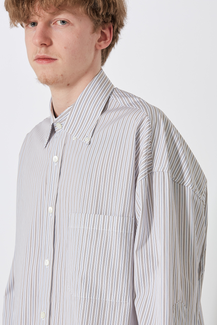 Shirt 13 - White/Blue Stripe