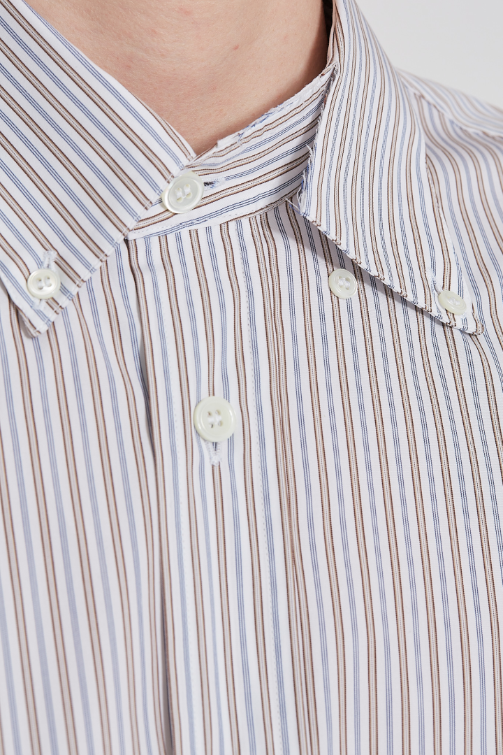 Shirt 13 - White/Blue Stripe