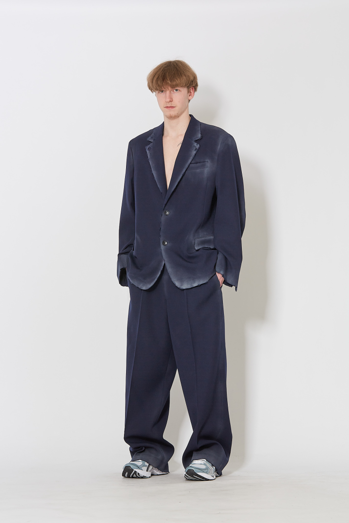 Dusty Tailored Trousers - Blue