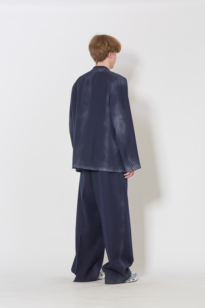 Dusty Tailored Trousers - Blue