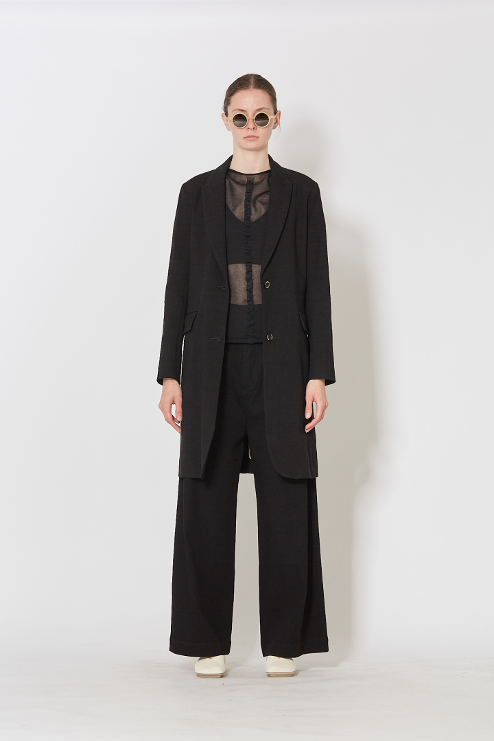 Short Slv Top - Black