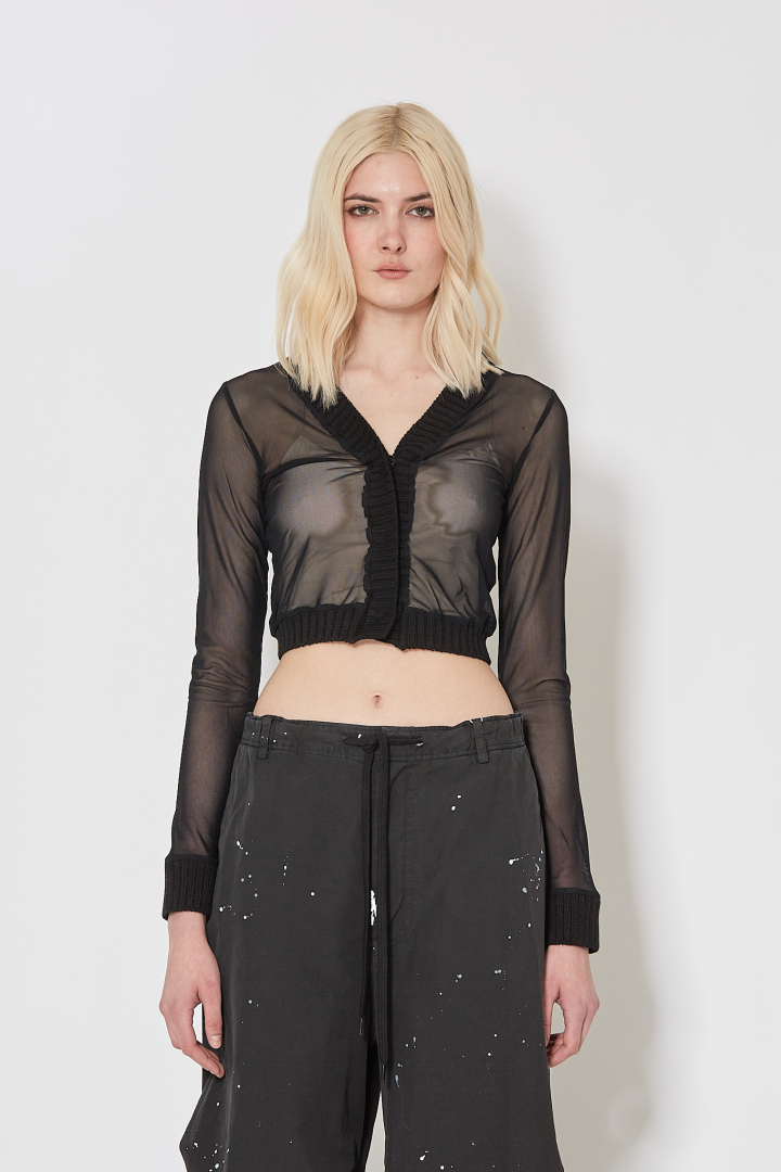Long-Sleeved Top - Black