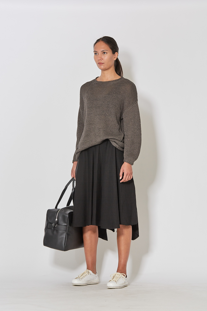 Cotton Rounded Pullover - Grass Cotton Rounded Pullover - Grass