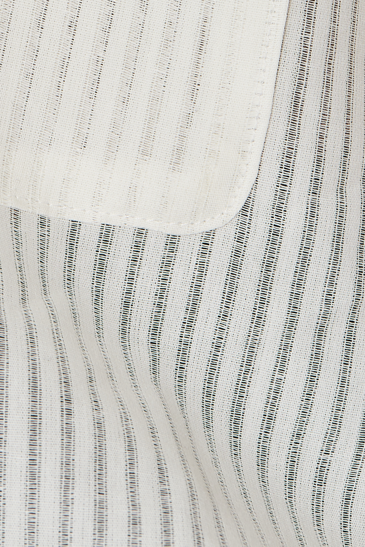 Woven Open Collar Shirt - Off White