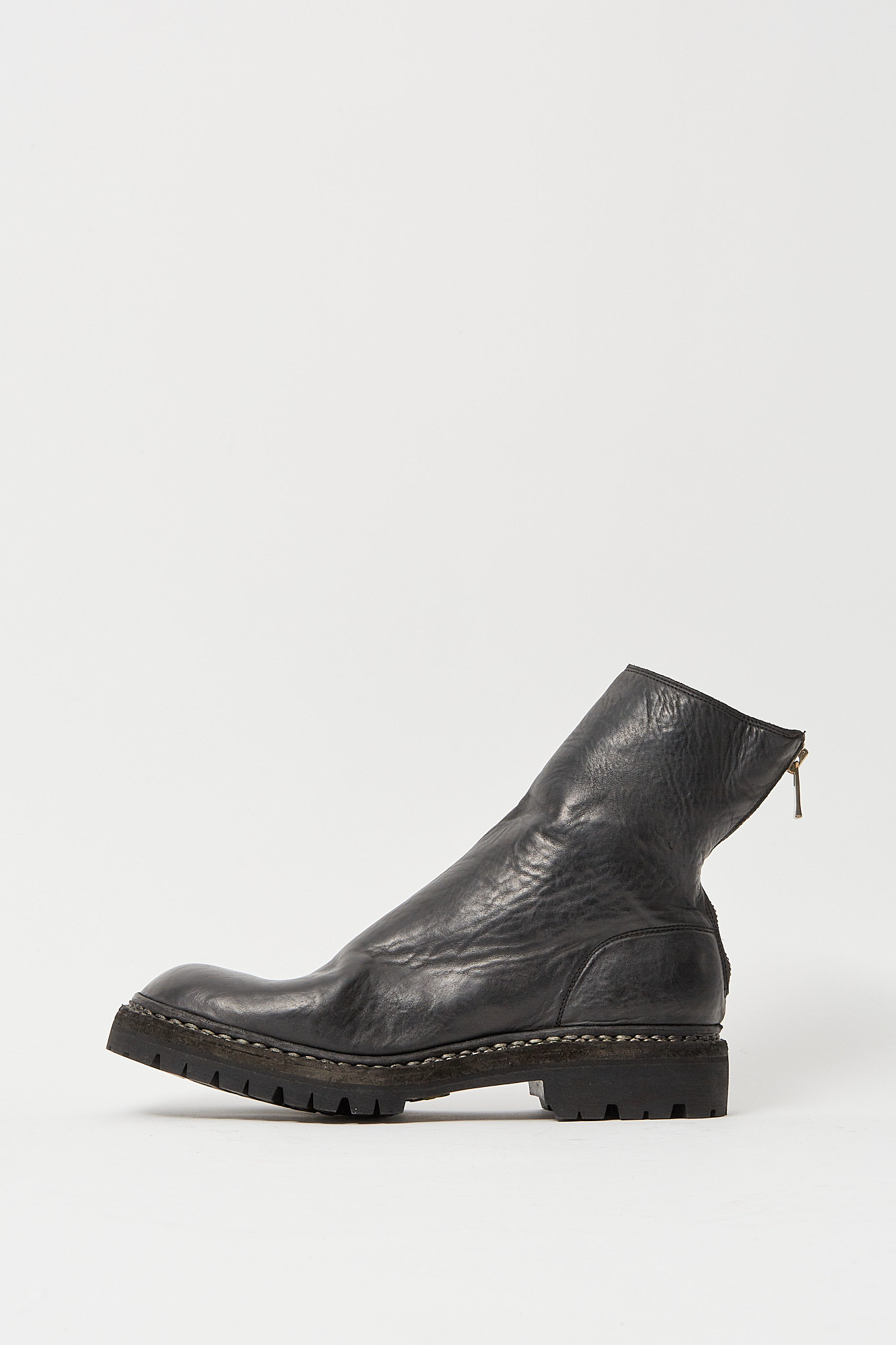 Back Zip Boot - Black