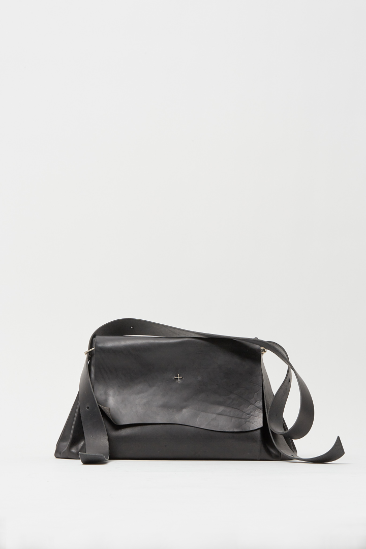 Small Expandable Accordion Bag - Black