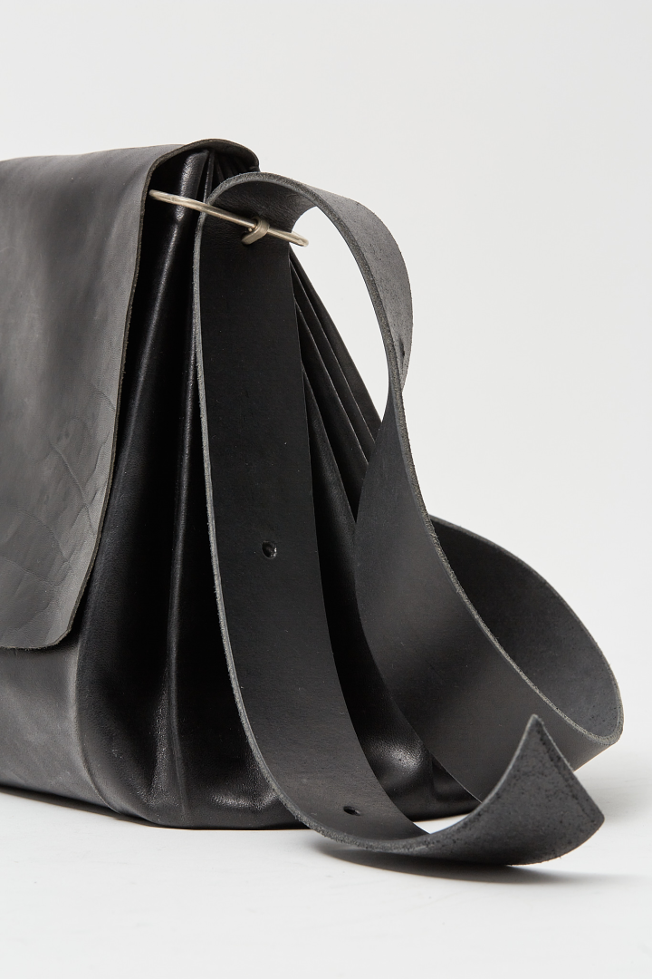 Small Expandable Accordion Bag - Black