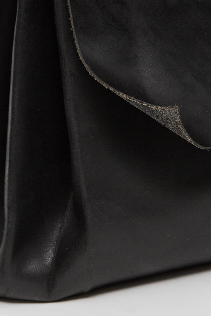 Small Expandable Accordion Bag - Black