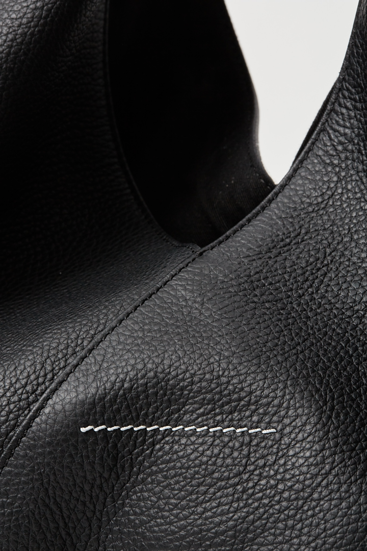 Handbag - White Paint/Black