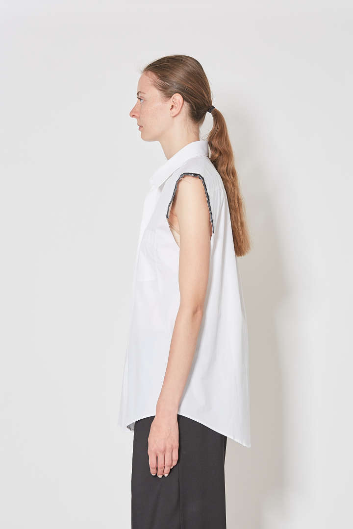 Shoulder Shirt - White