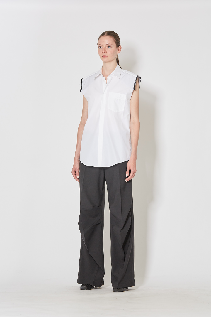 Shoulder Shirt - White