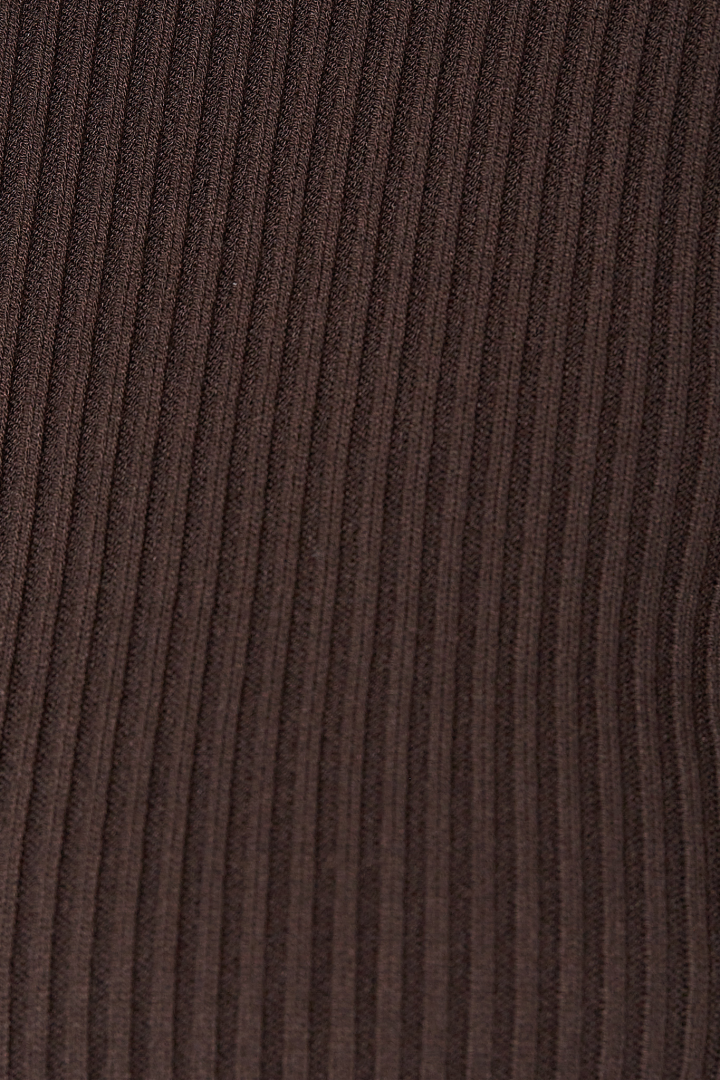 Knit Sweater LS Tube - Brown