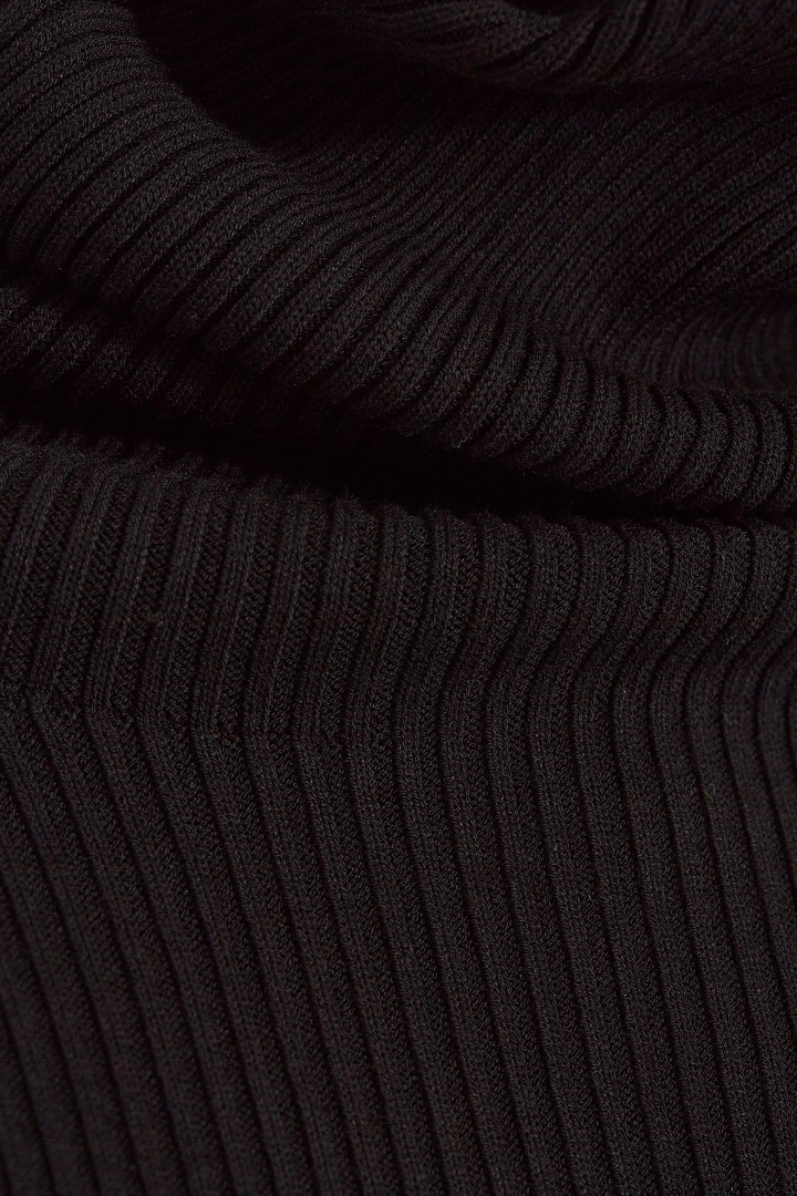 Knit Sweater Ls Tube - Black