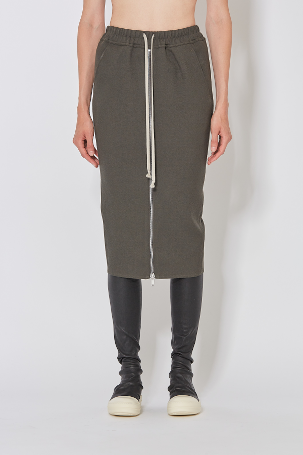Skirt Zipped Short Pillar - Green