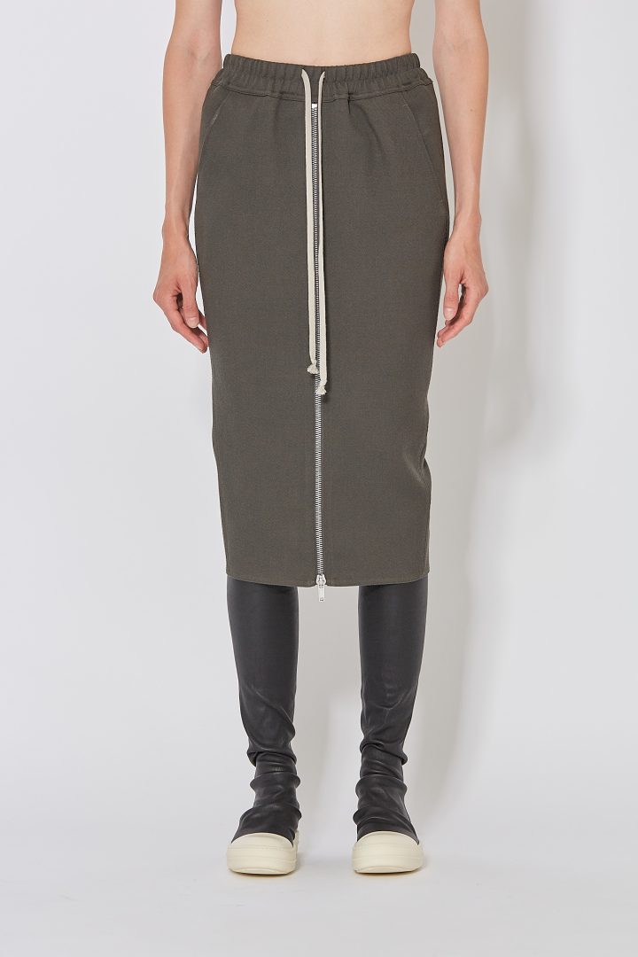 Skirt Zipped Short Pillar - Green