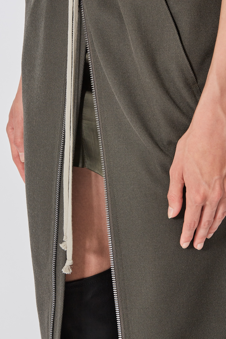 Skirt Zipped Short Pillar - Green