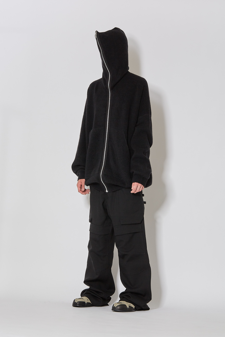 Jacket Gimp Hoodie Oversize - Black
