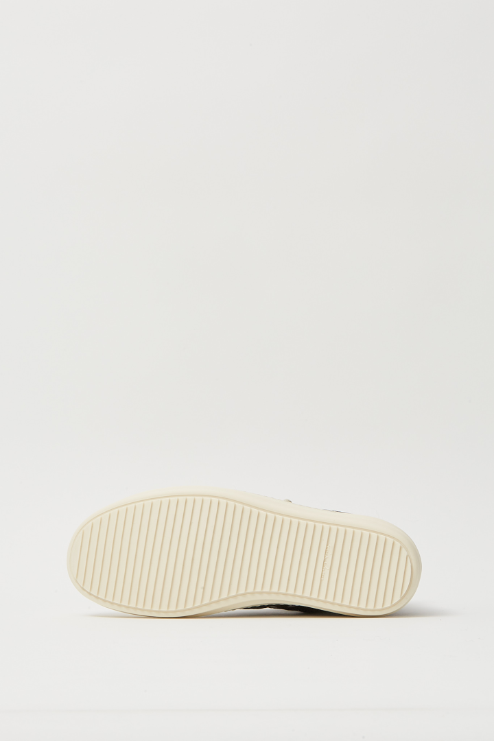 Lamb Shearling High Sneakers - Black/Milk/Milk