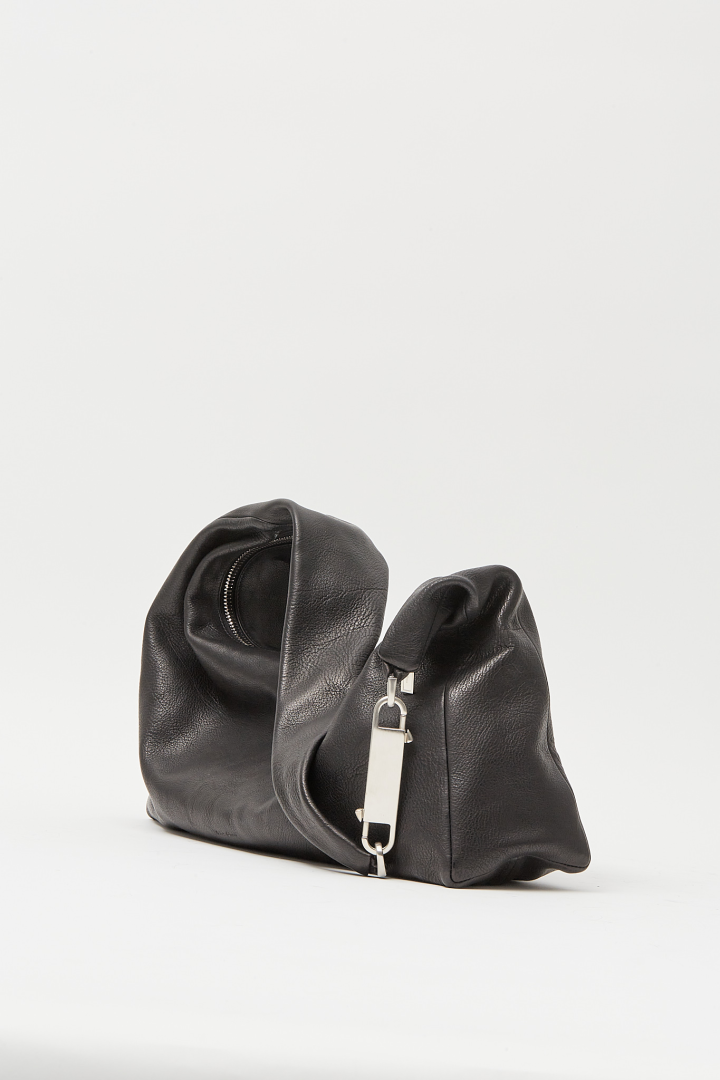 Leather Bag Cropped Gemini - Black Leather Bag Cropped Gemini - Black