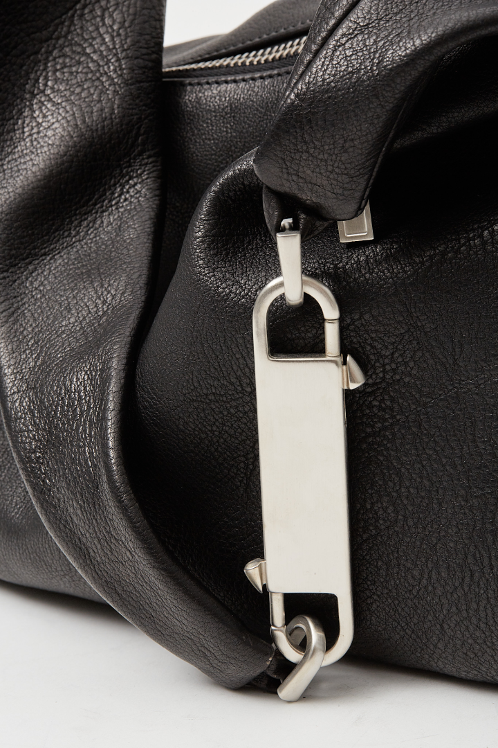 Leather Bag Cropped Gemini - Black Leather Bag Cropped Gemini - Black