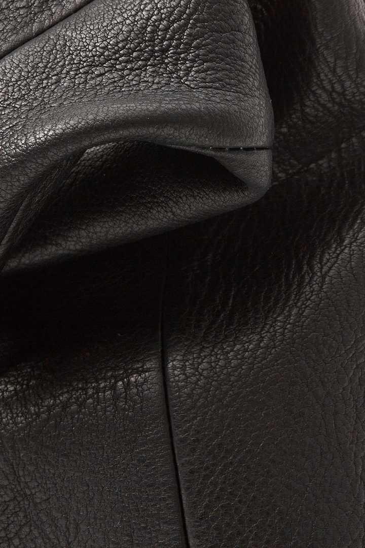 Leather Bag Cropped Gemini - Black Leather Bag Cropped Gemini - Black