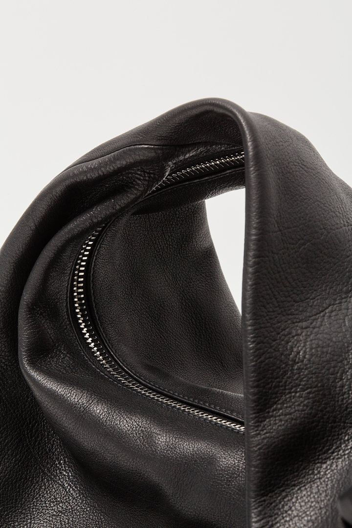 Leather Bag Cropped Gemini - Black Leather Bag Cropped Gemini - Black