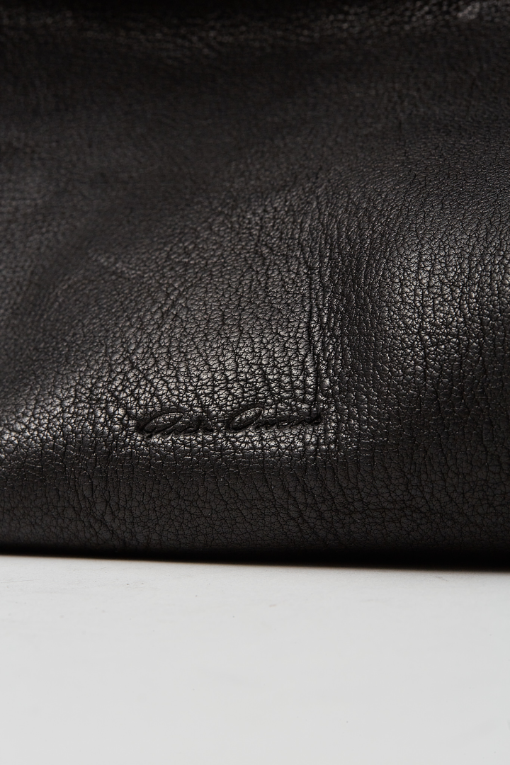 Leather Bag Cropped Gemini - Black Leather Bag Cropped Gemini - Black