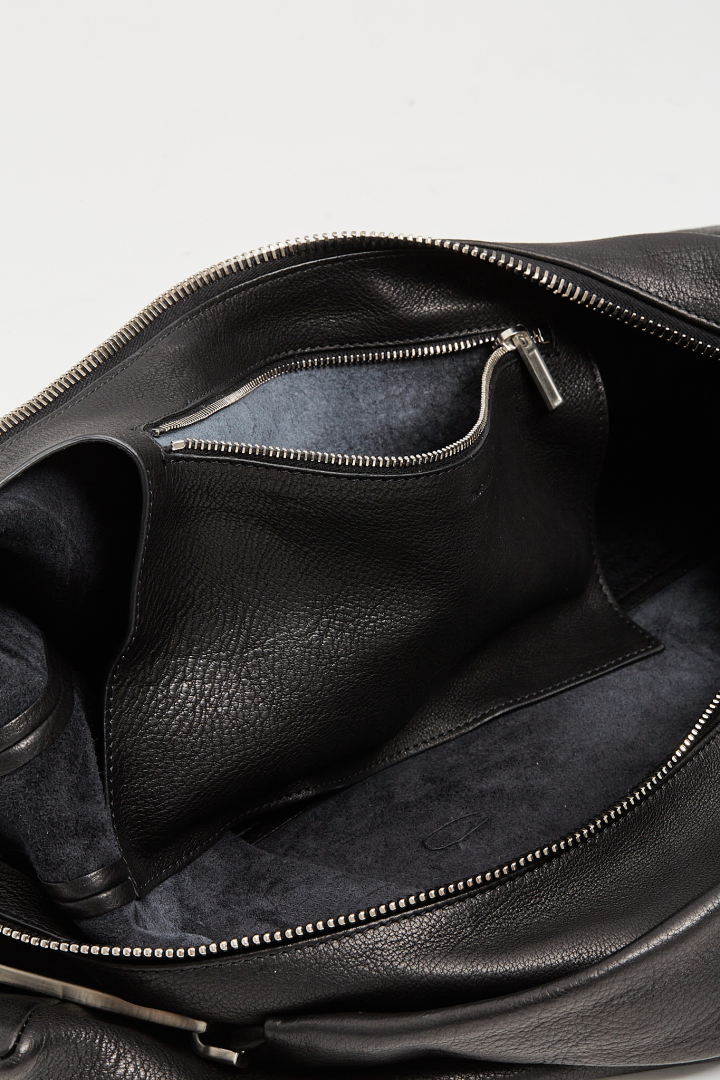 Leather Bag Cropped Gemini - Black Leather Bag Cropped Gemini - Black