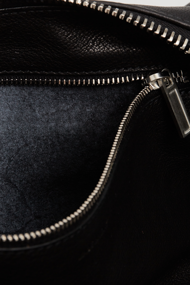 Leather Bag Cropped Gemini - Black Leather Bag Cropped Gemini - Black