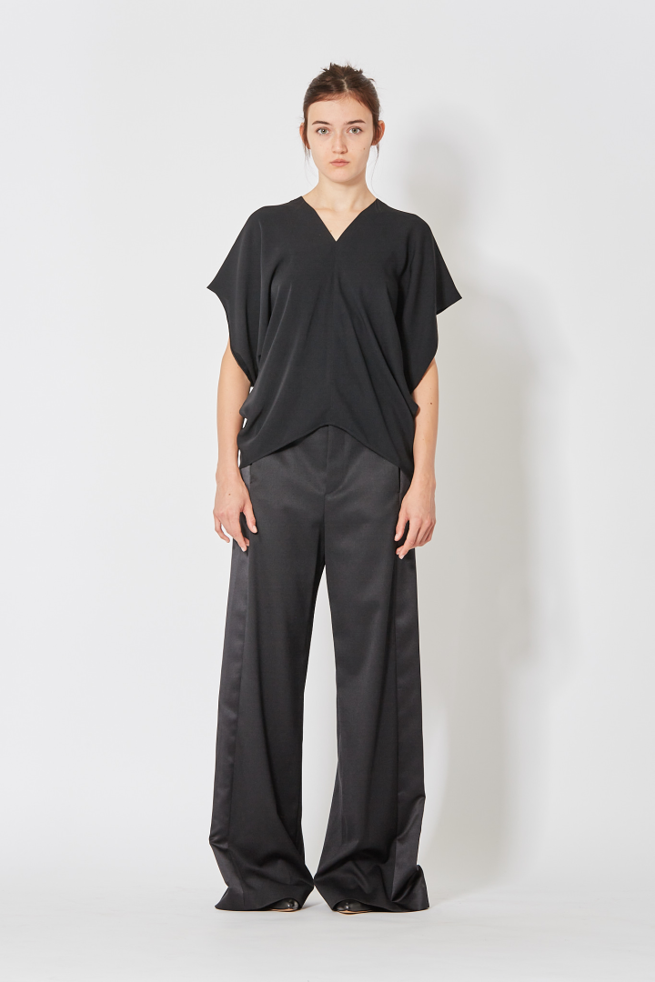 Short Sleeved Top - Black