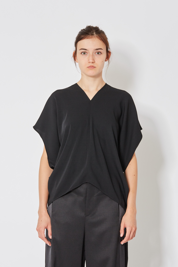 Short Sleeved Top - Black