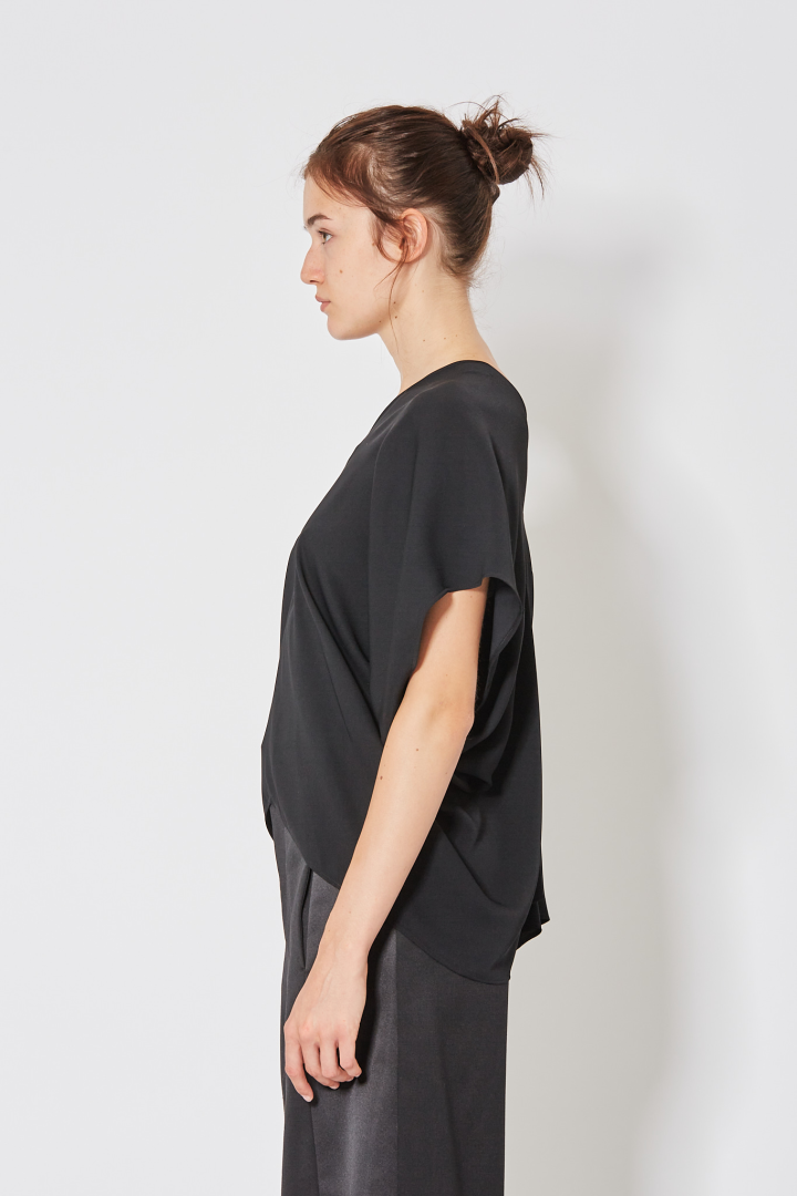 Short Sleeved Top - Black