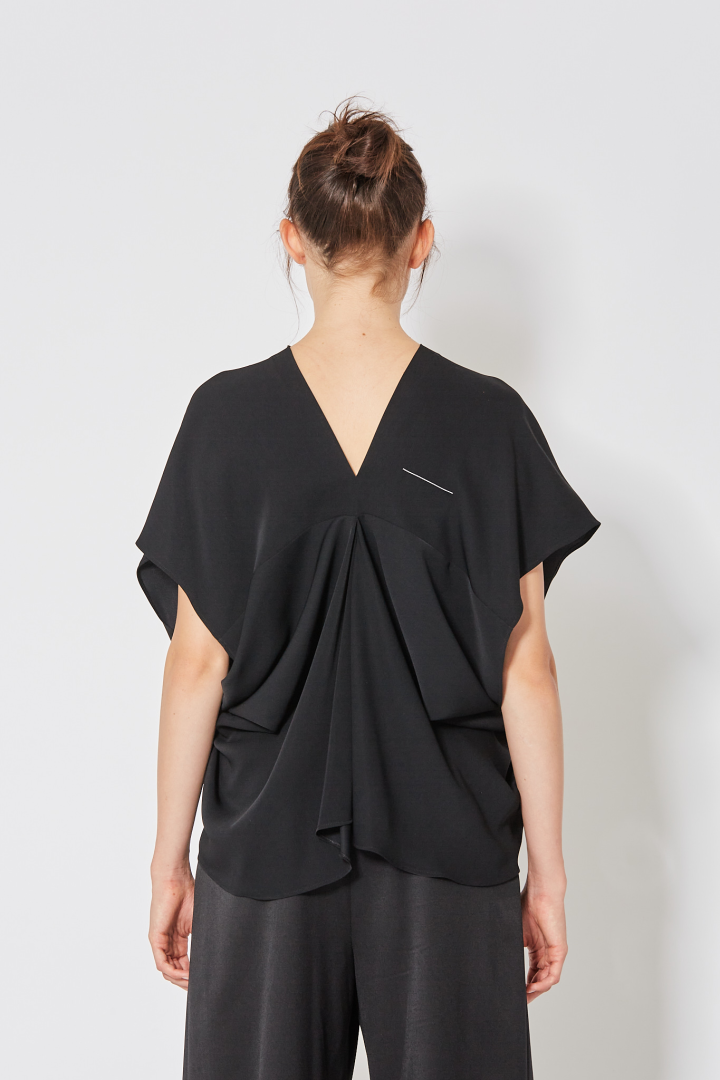 Short Sleeved Top - Black