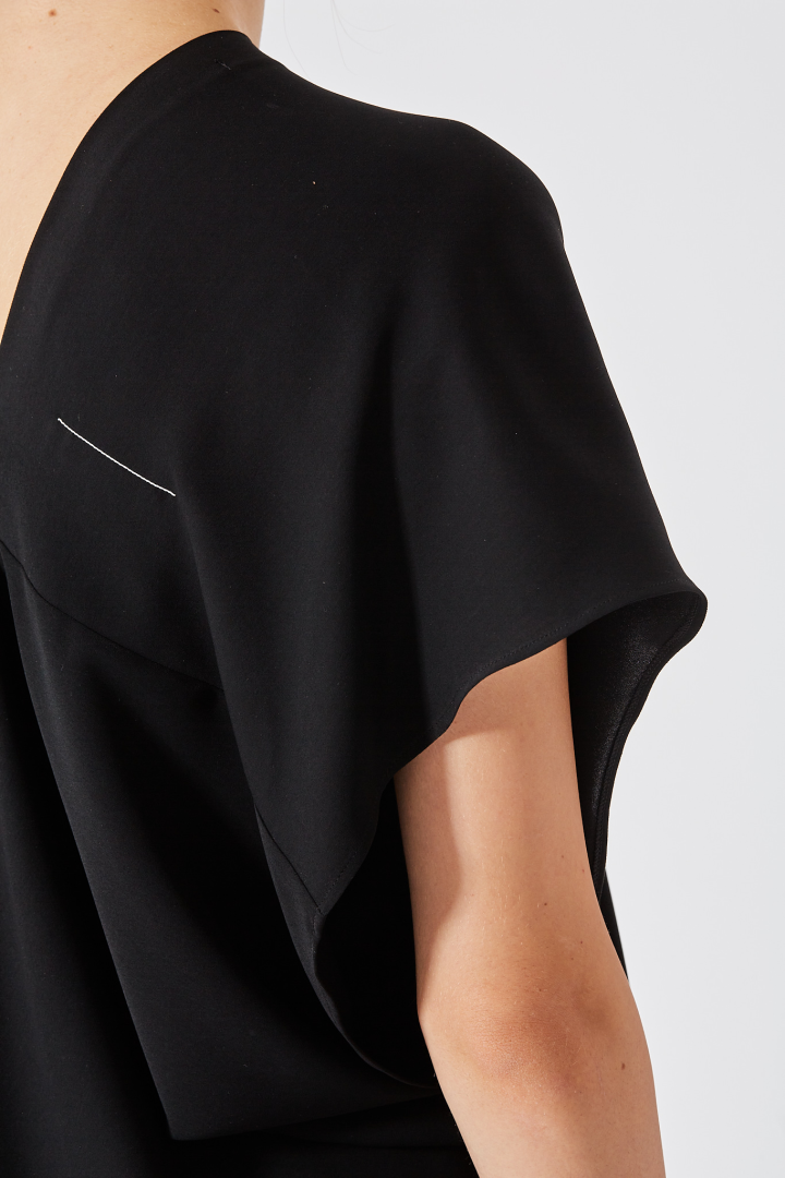 Short Sleeved Top - Black