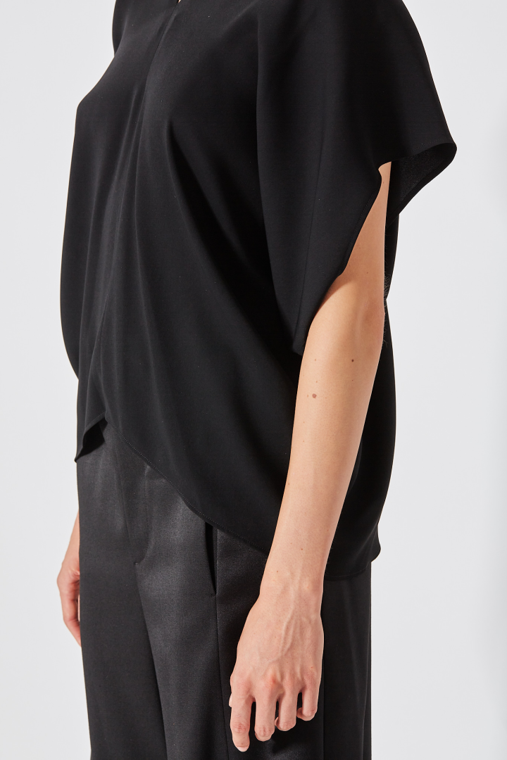 Short Sleeved Top - Black