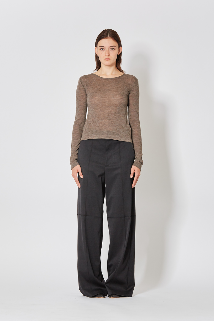 Long Sleeved Top - Taupe