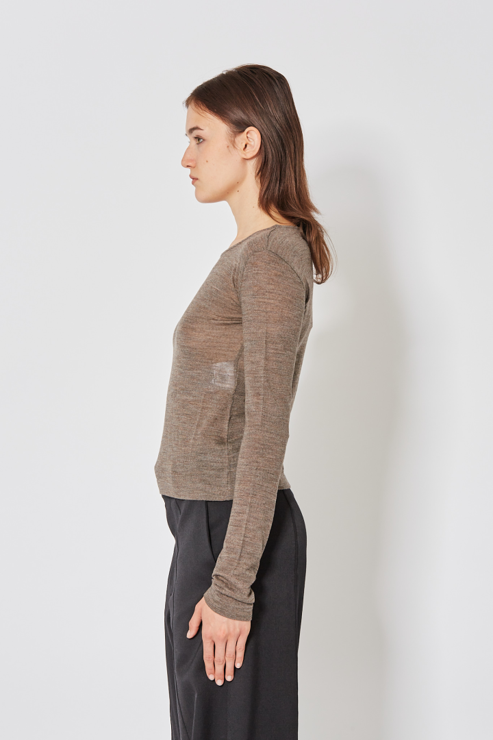 Long Sleeved Top - Taupe