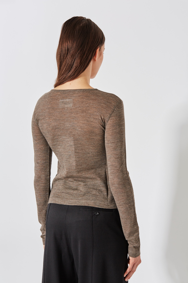 Long Sleeved Top - Taupe
