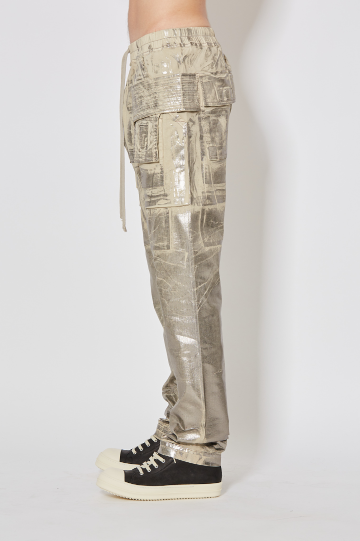 Denim Pants Creatch Cargo Drawstring - Palladium