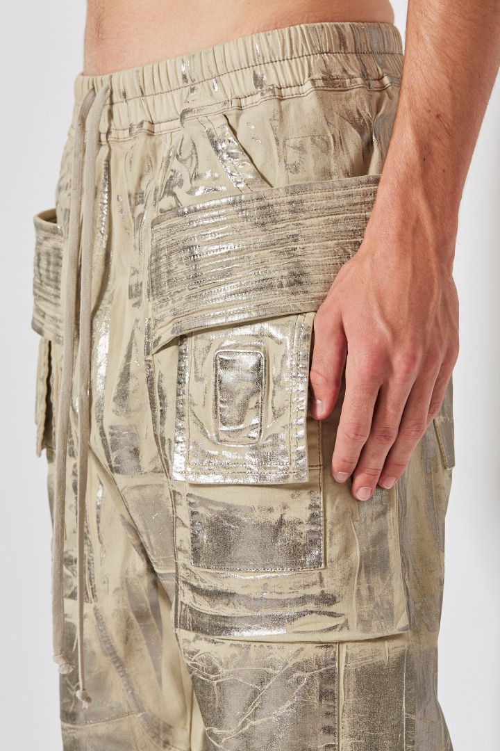 Denim Pants Creatch Cargo Drawstring - Palladium