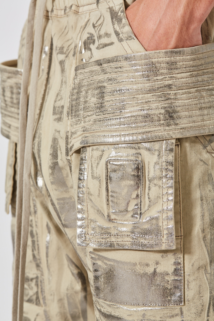 Denim Pants Creatch Cargo Drawstring - Palladium