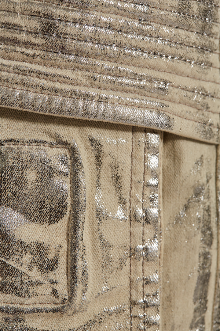 Denim Pants Creatch Cargo Drawstring - Palladium