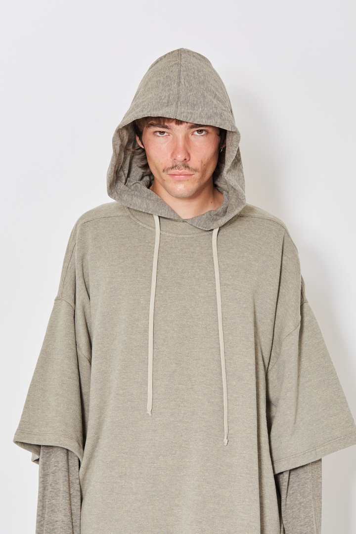 Sweatshirt Tommy Hustler Hoodie - Melange Grey