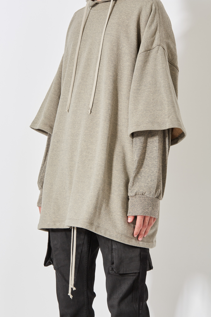 Sweatshirt Tommy Hustler Hoodie - Melange Grey