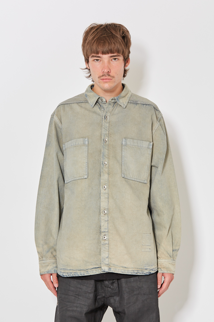 Denim Jacket Jumbo Outershirt - Mineral Pearl