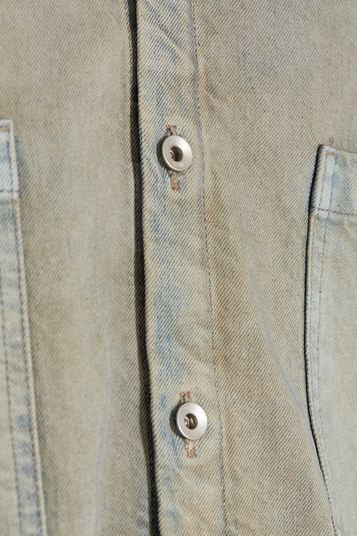 Denim Jacket Jumbo Outershirt - Mineral Pearl