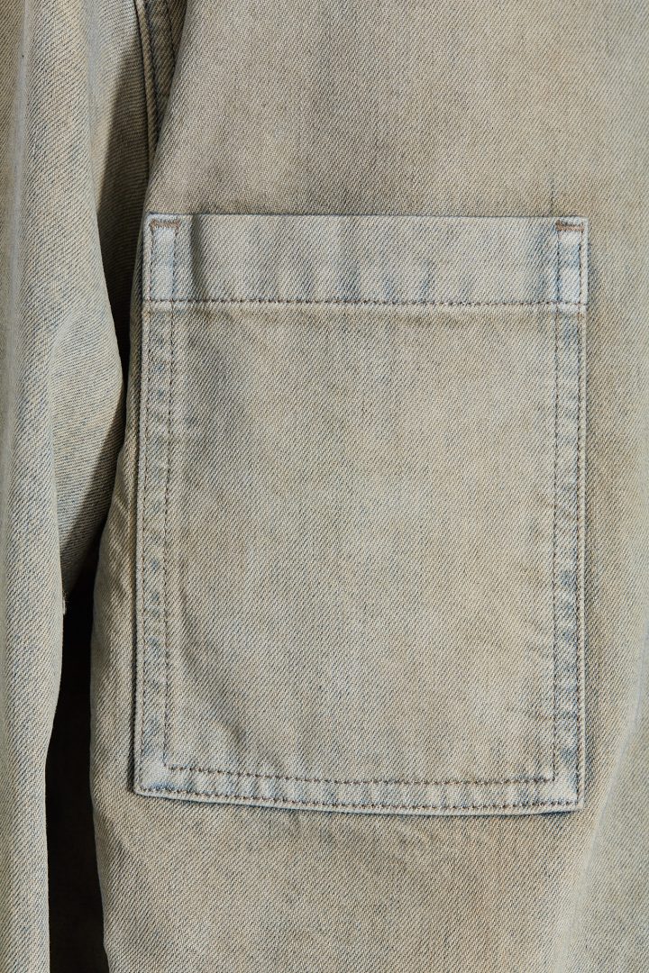 Denim Jacket Jumbo Outershirt - Mineral Pearl