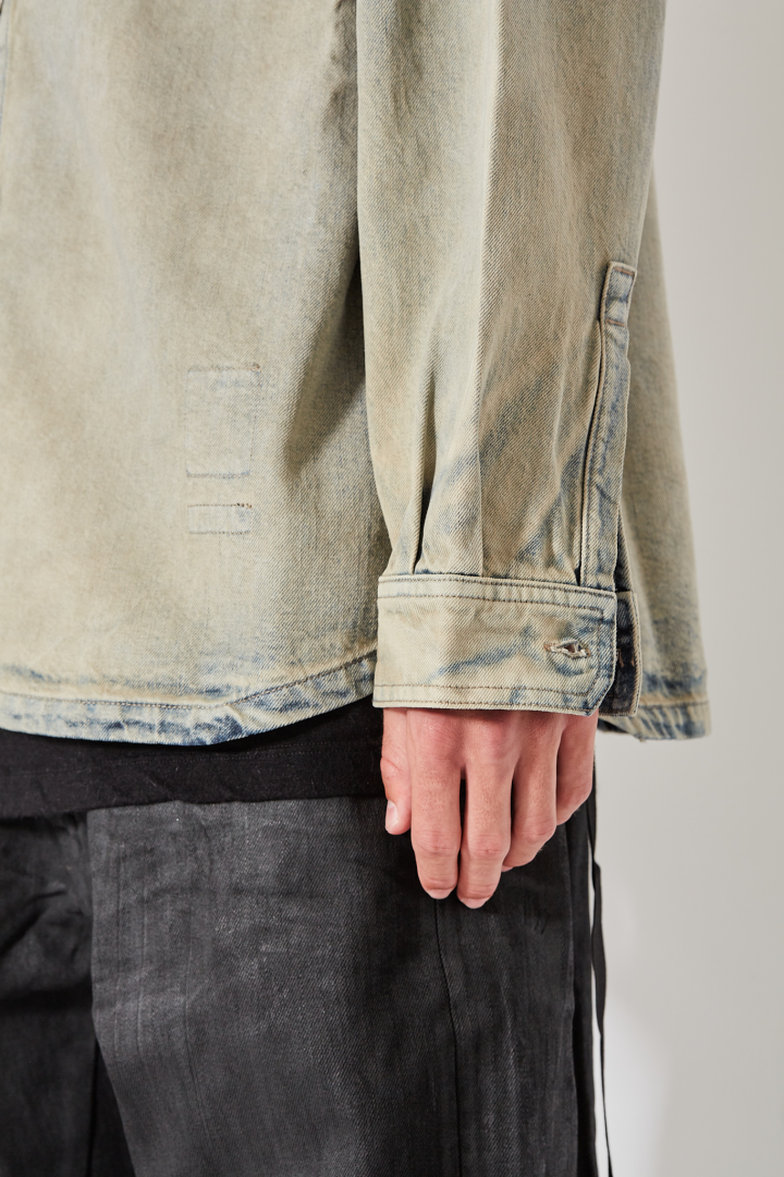 Denim Jacket Jumbo Outershirt - Mineral Pearl