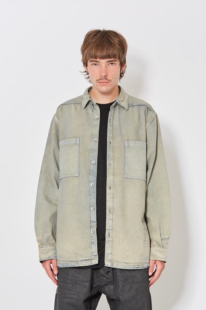 Denim Jacket Jumbo Outershirt - Mineral Pearl